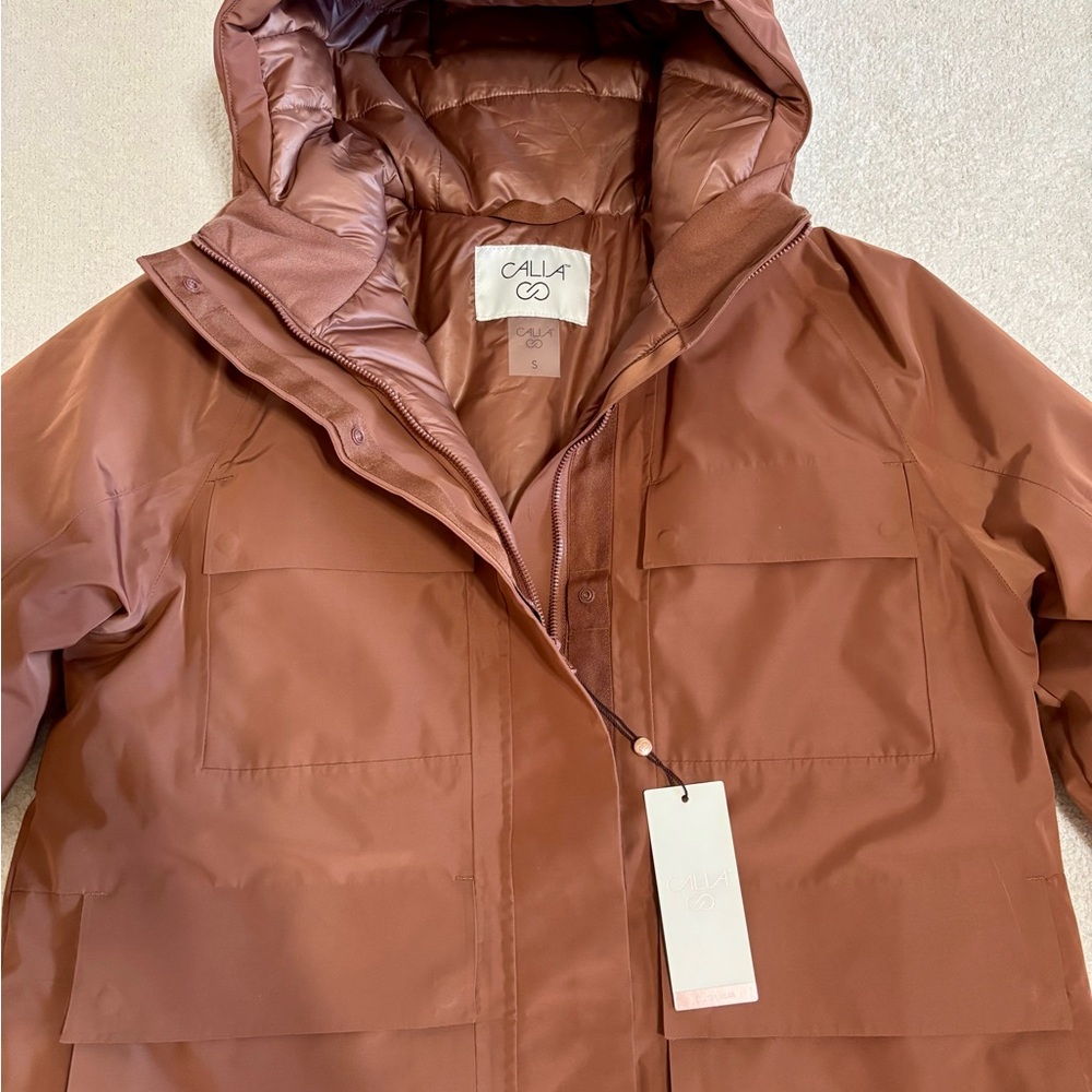 Calia Women's Waterproof Hooded Parka Jacket - Picture 12 of 13